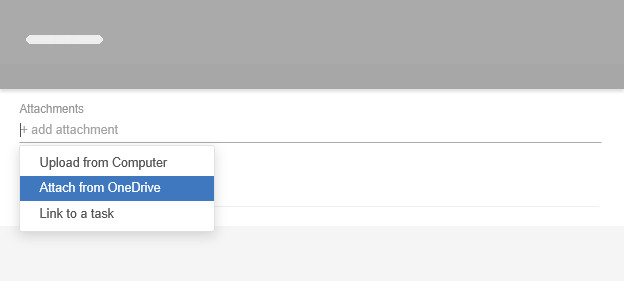 Attaching files from OneDrive