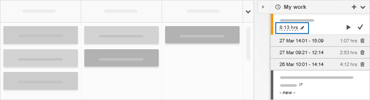Show time entries for timer total