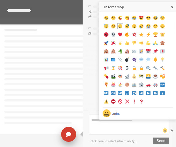 The Emoji Picker power-up in comments