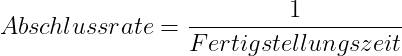 Abschlussrate