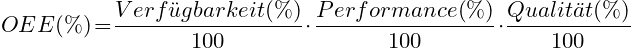 Die OEE-Berechnung
