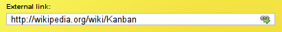 external link on card