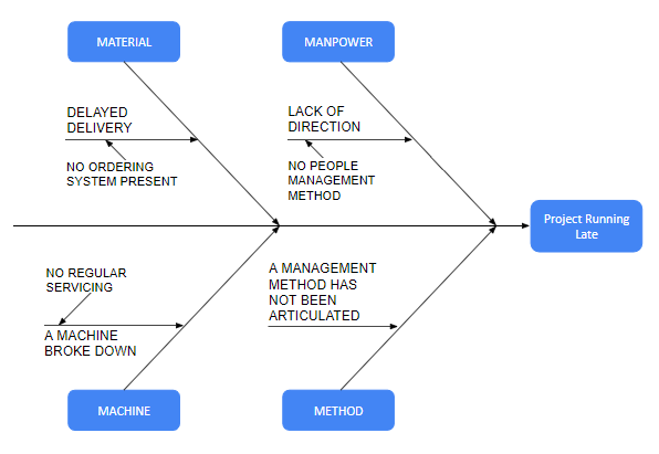 Fishbone diagram - the problems