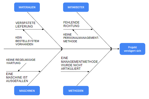 Fishbone-Diagramm – die Probleme