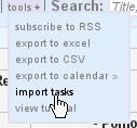 import to kanban board