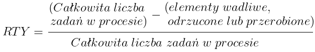 RTY - wskaźnik przepustowości w toku