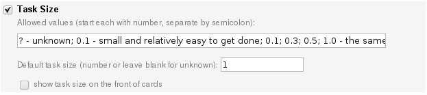 task size