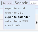 tools menu